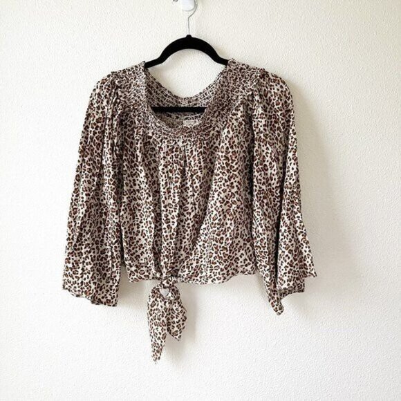 Free People Tops - Free People Movement Beige Smocked Off The Shoulder Top M